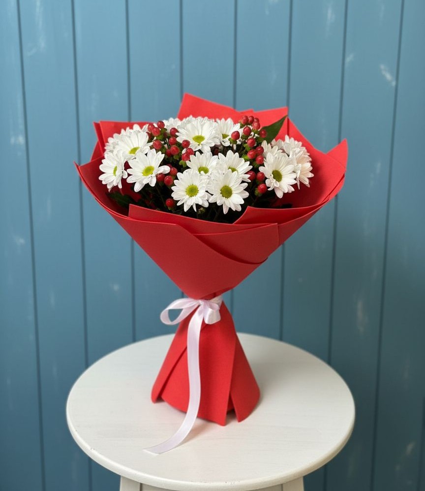 Букет цветов из: Хризантемы в Бузиновской