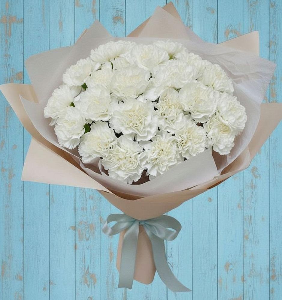 Букет цветов из: Гвоздики в Бузиновской