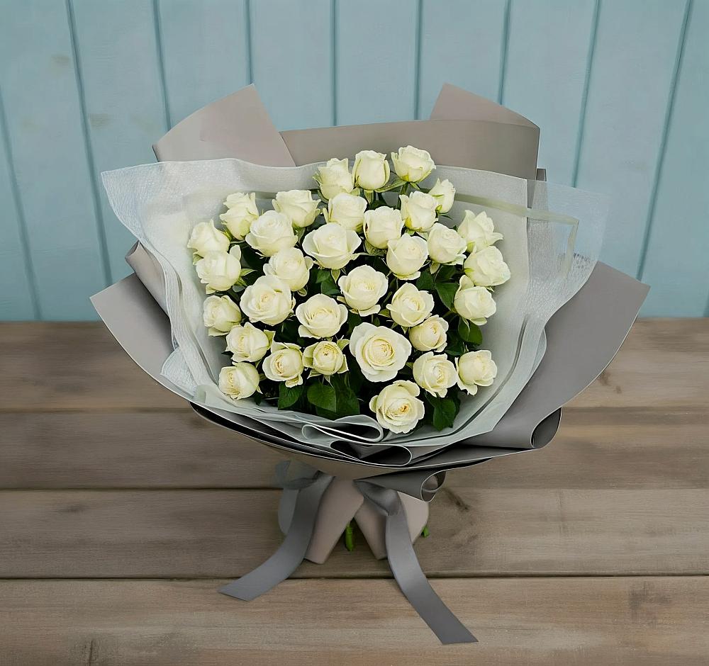 Букет Белоснежная нежность в Бузиновской