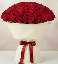 Букет 101 Красная роза Милано в Бузиновской