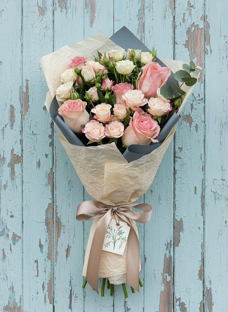 Букет цветов из: Розы в Бузиновской