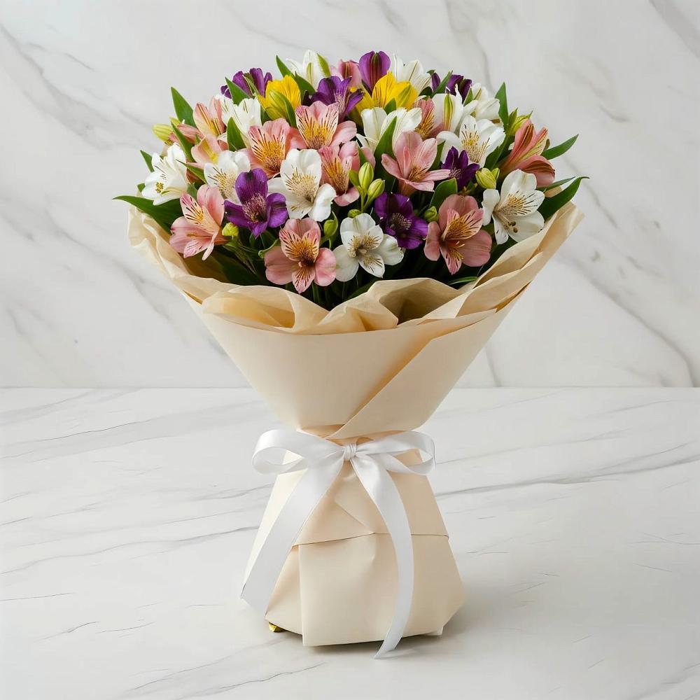 Букет цветов из: Альстромерии в Бузиновской