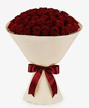 Букет 101 Бордовая роза Блэк Бакарра в Бузиновской
