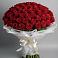 Букет 101 Красная роза Блэк Мэджик в Бузиновской