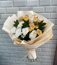 Букет цветов из:  Розы и Хризантемы в Бузиновской