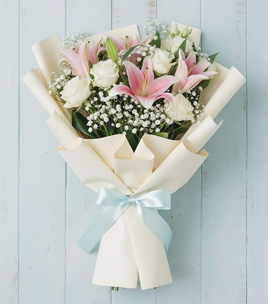 Букет цветов из: Лилии в Бузиновской