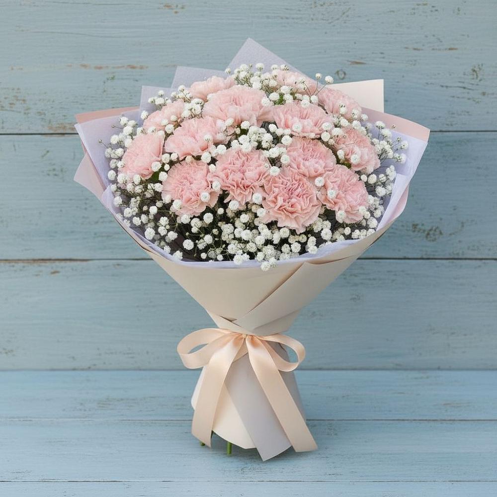 Букет цветов из: Гвоздики в Бузиновской