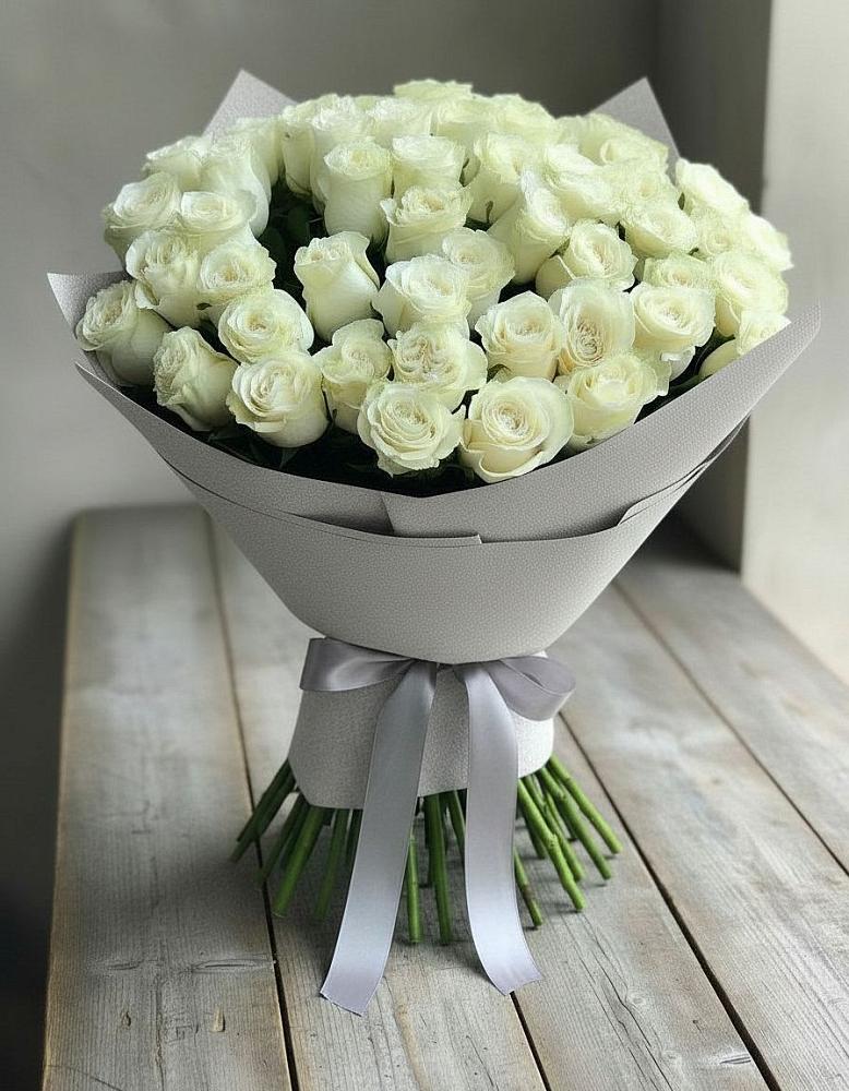 Букет 35 Белых роз в Бузиновской