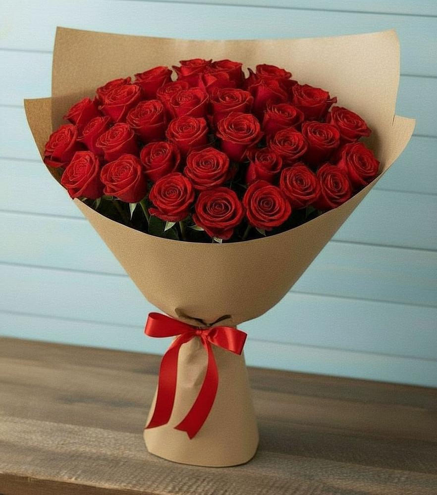Букет Красные розы Милано в Бузиновской