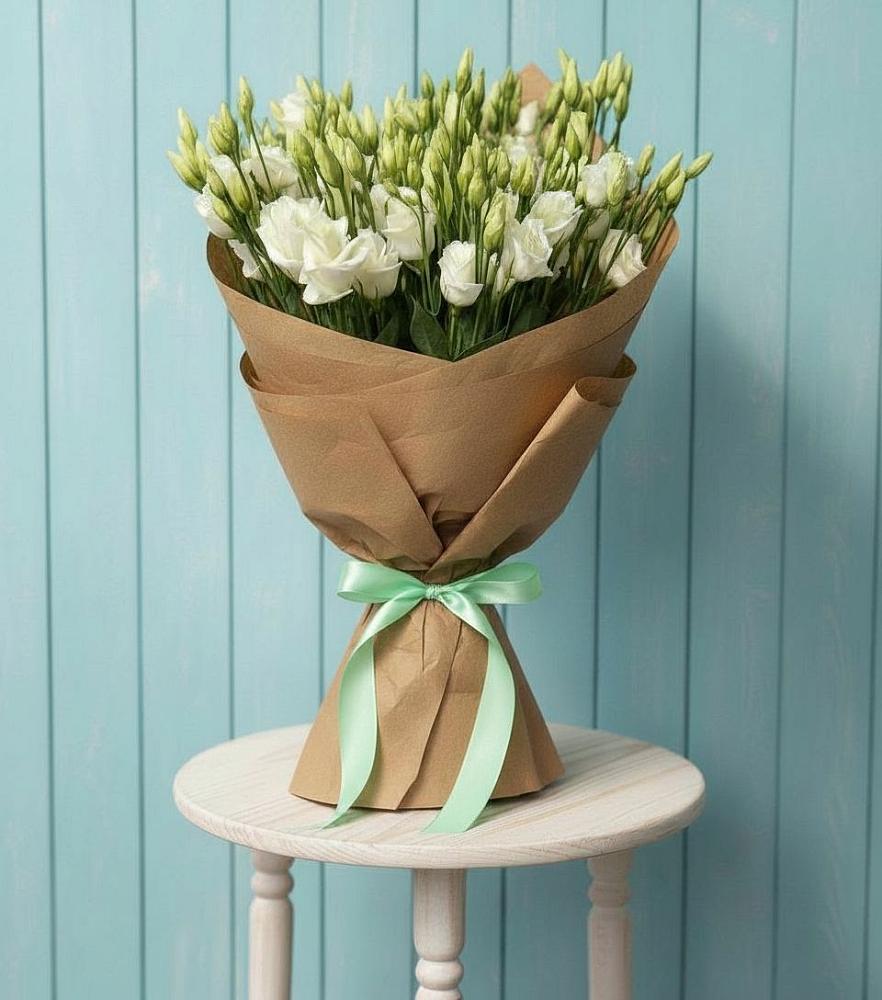 Букет цветов из: Лизиантусы в Бузиновской