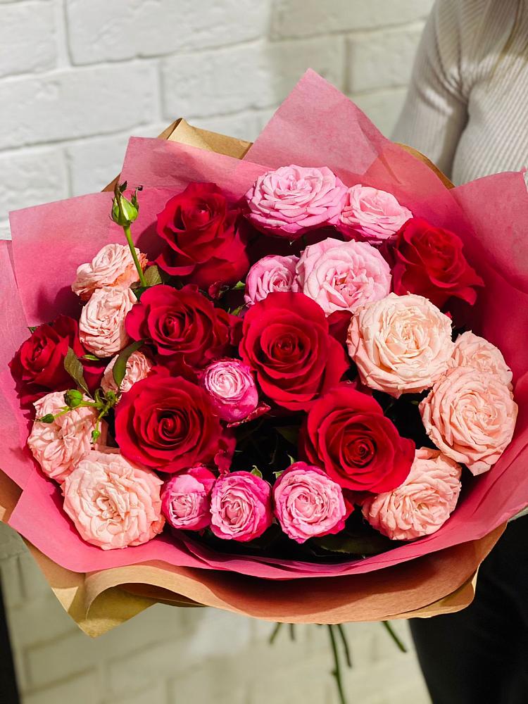 Букет цветов из: Розы в Бузиновской