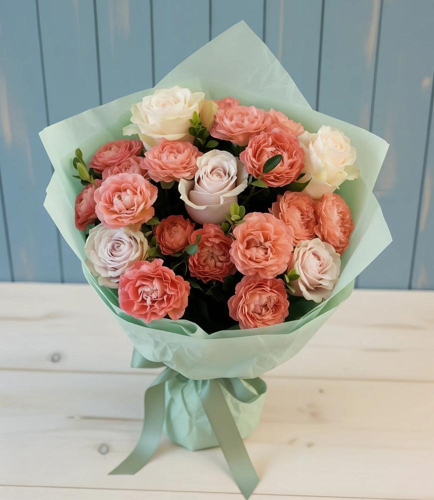 Букет цветов из: Розы в Бузиновской