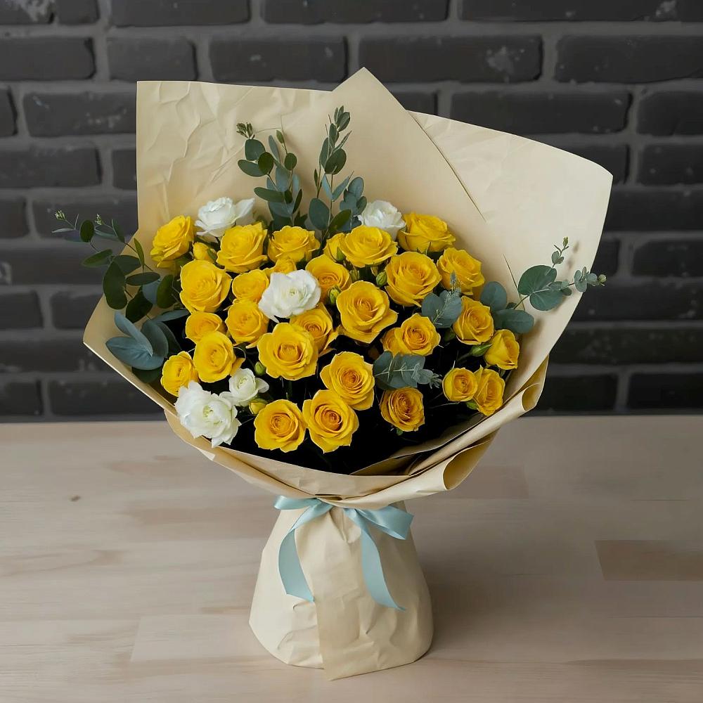 Букет цветов из: Розы в Бузиновской