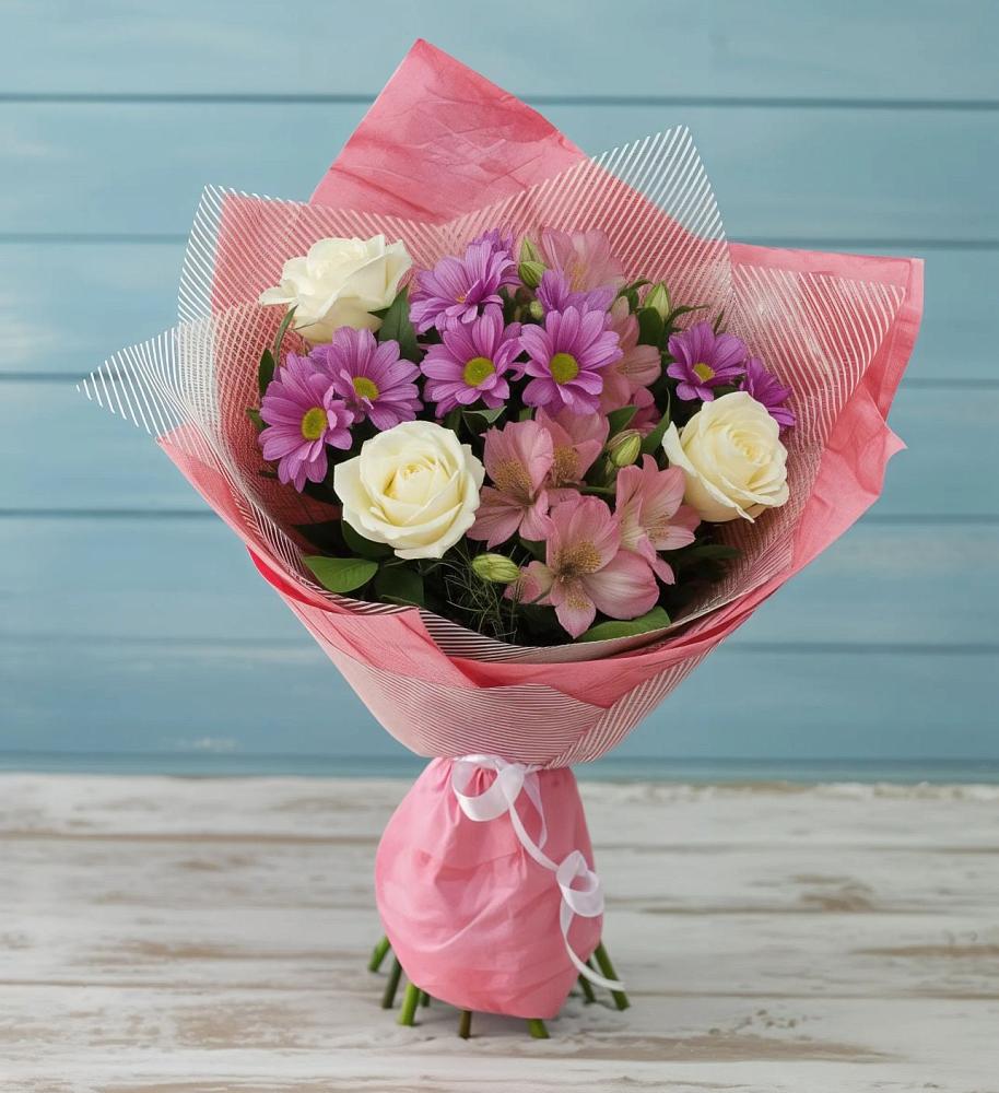 Букет цветов из: Герберы в Бузиновской