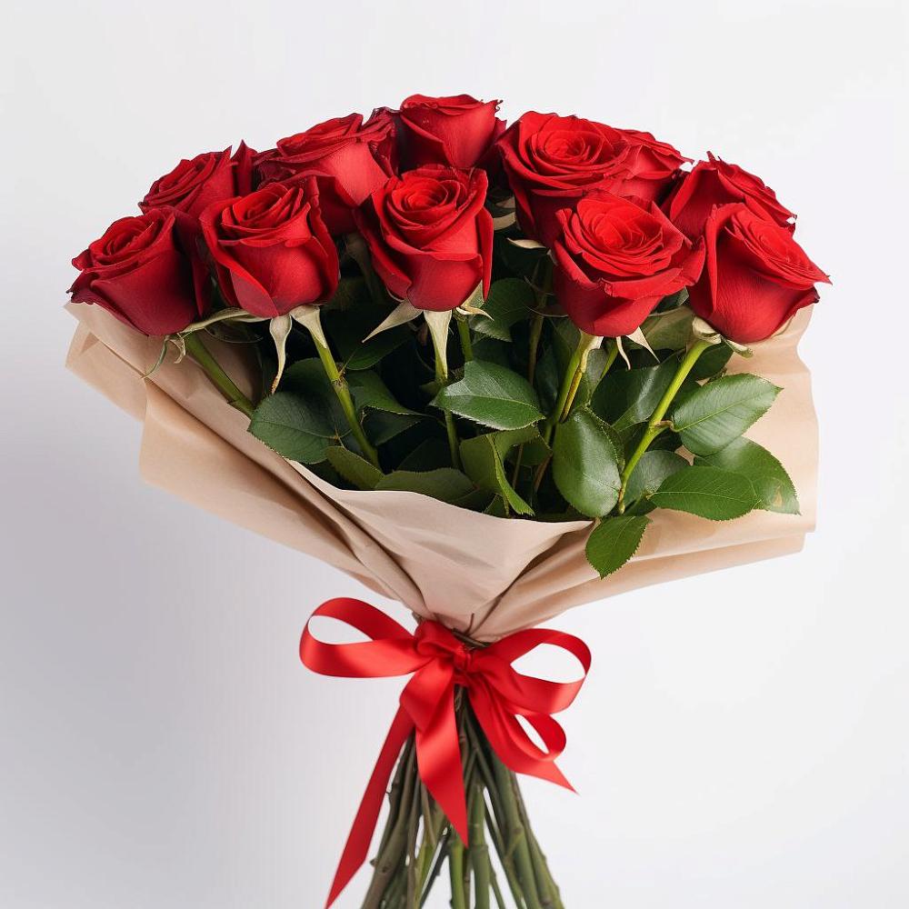 Букет 11 Красных роз Эдлесс Лав в Бузиновской