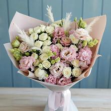 Букет цветов из:  Альстромерии и Розы в Бузиновской